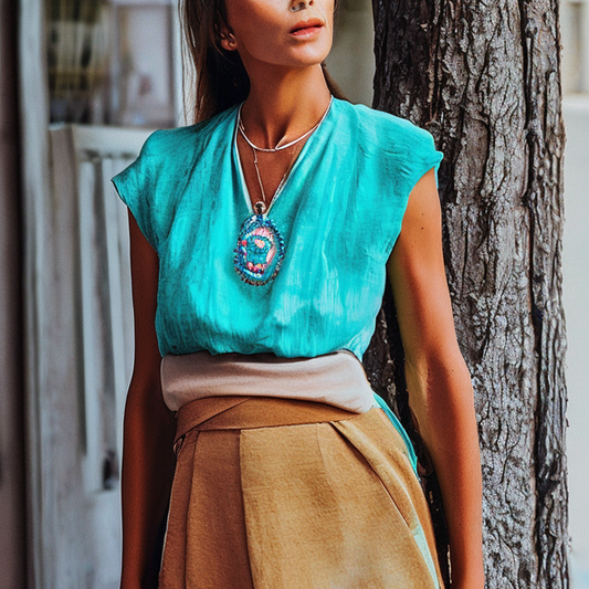 From Beach to Brunch: How to Wear a Turquoise Pendant This Summer